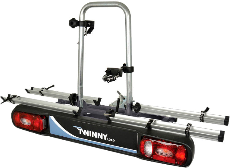 Afbeelding laden in galerijviewer, Twinny load Fietsendrager e-Carrier Base 127 cm zilver zwart