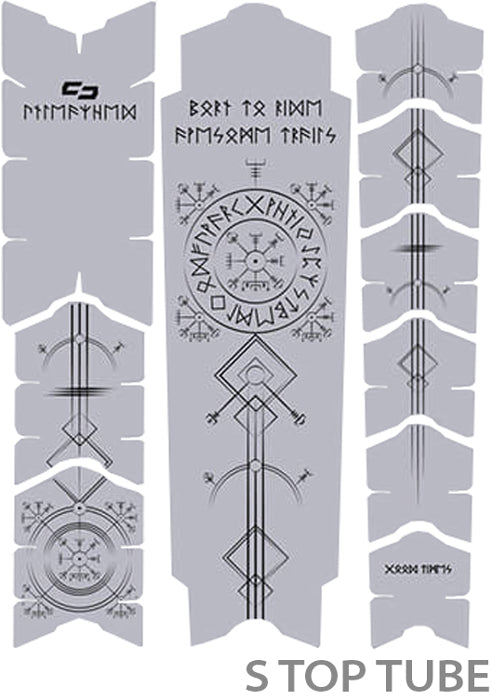 Afbeelding laden in galerijviewer, Unleazhed unscratch frame protector film - runes of shred black matt