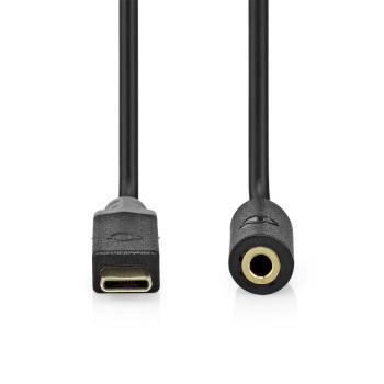 Afbeelding laden in galerijviewer, Nedis usb c naar jack adapter