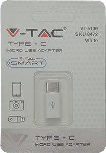 Afbeelding laden in galerijviewer, V-tac usb-c naar micro usb adapter wit - 9520110