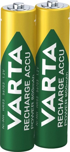 Afbeelding laden in galerijviewer, Varta aaa accu 800ma blister 2 r2u