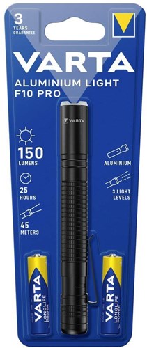 Afbeelding laden in galerijviewer, Varta light alu light f10 pro with 2 aaa batteries