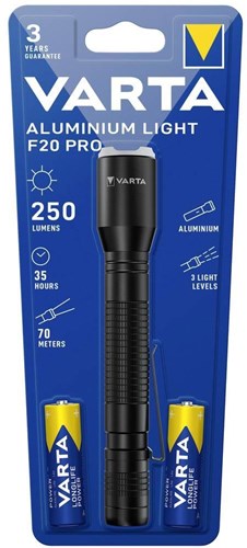 Afbeelding laden in galerijviewer, Varta zaklamp aluminium light f20 pro - 5749026