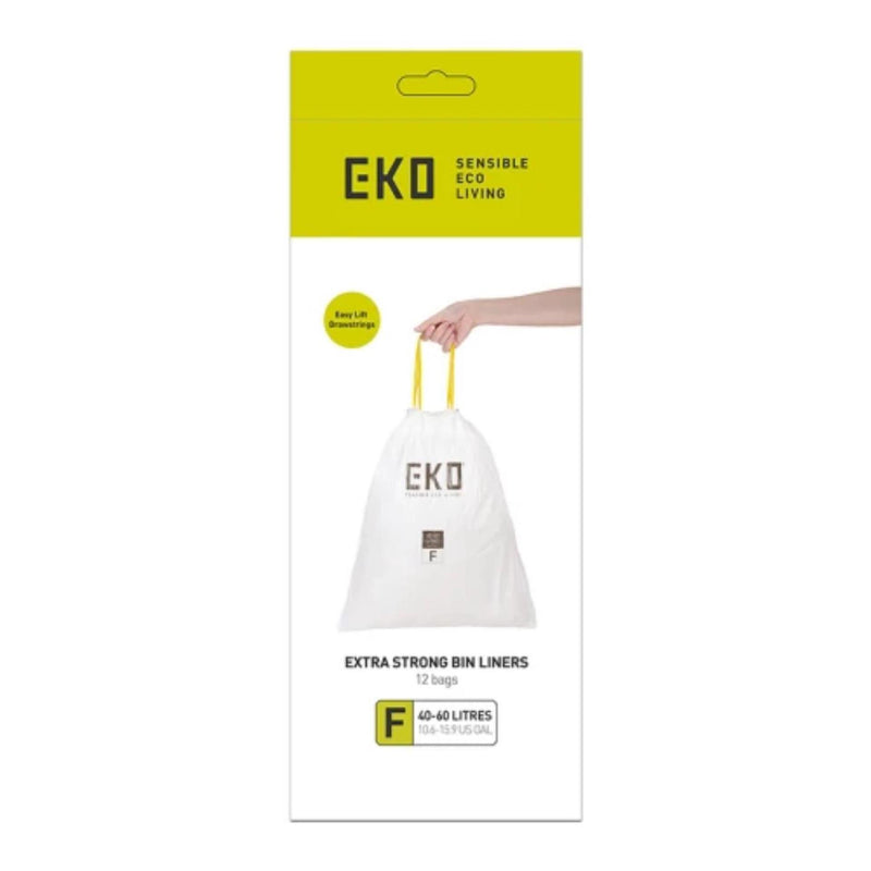 Afbeelding laden in galerijviewer, Eko afvalzak type f 40-60l rol a 12 zak wit