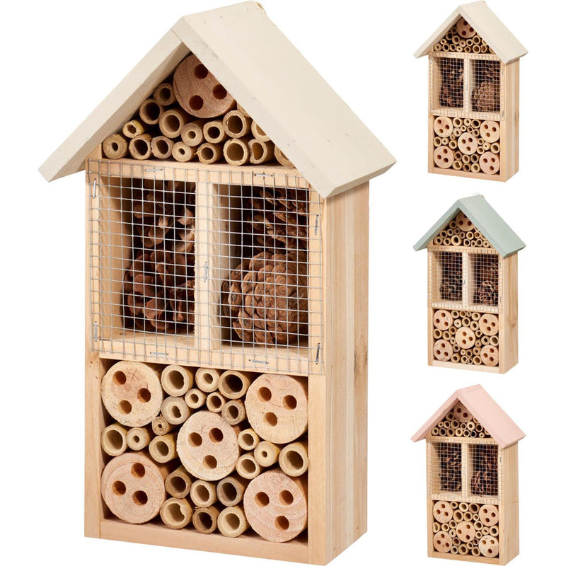Afbeelding laden in galerijviewer, Pro garden insectenhotel 17x10x29cm 3 assorti