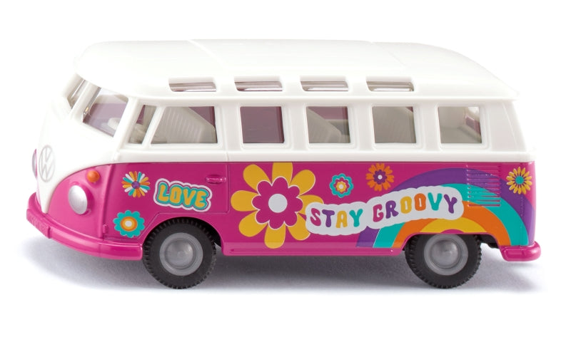Afbeelding laden in galerijviewer, Siku vw t1 samba flowerpower camper