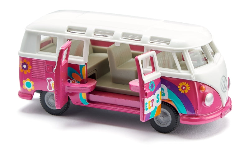 Afbeelding laden in galerijviewer, Siku vw t1 samba flowerpower camper