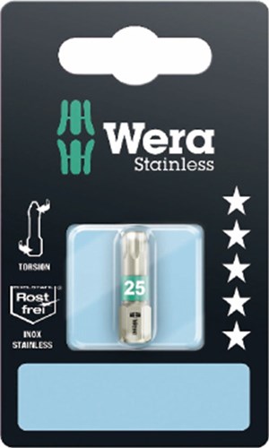 Afbeelding laden in galerijviewer, Wera 3867 1 ts sb torx® bits, rvs, tx 25 x 25 mm - 1 stuk(s) - 05073623001