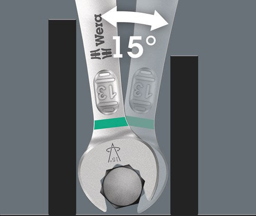Afbeelding laden in galerijviewer, Wera 05020231001 6003 joker 11 set 1 ring-steeksleutelset 11-delig sleutelbreedte (metrisch) 8 - 19 mm