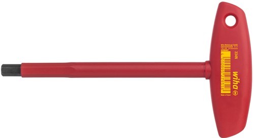 Afbeelding laden in galerijviewer, Wiha 334n050150 stiftsleutel met dwarsgreep electric zeskant 5.0 mm x 182 mm - 27929