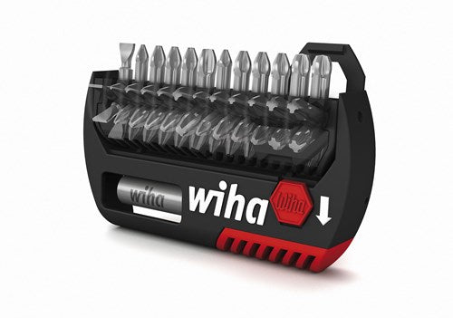 Afbeelding laden in galerijviewer, Wiha bitset flipselector standard 25 mm (zwart rood, torx® 13-delig 1 4 c6,3 met riemclip)