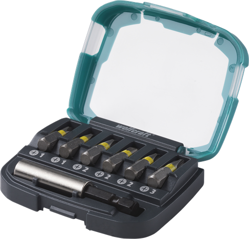 Afbeelding laden in galerijviewer, Wolfcraft bit-box | kruiskop | ph 1–3 | 7-delig | 1 set - 2976000