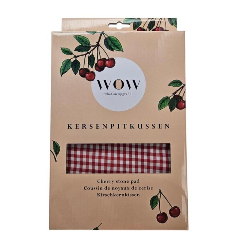 Afbeelding laden in galerijviewer, Wow kersenpitkussen 20x30cm rood-wit