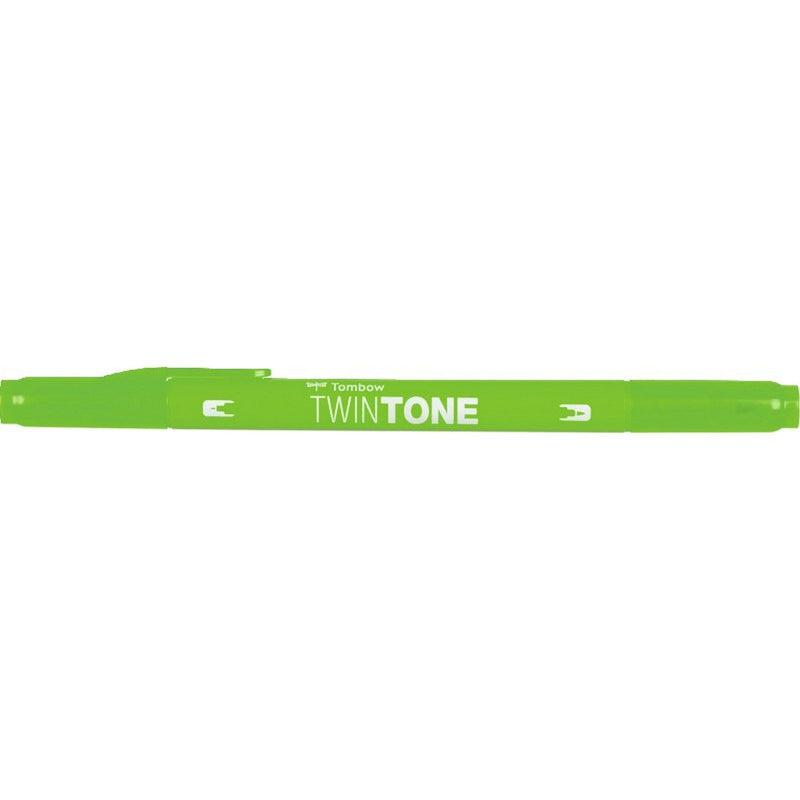 Afbeelding laden in galerijviewer, Tombow • twintone dual-tip brushpen yellow green