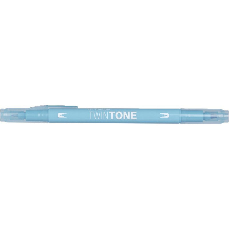 Afbeelding laden in galerijviewer, Tombow • twintone dual-tip brushpen light blue