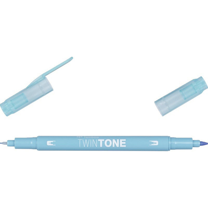 Afbeelding laden in galerijviewer, Tombow • twintone dual-tip brushpen light blue