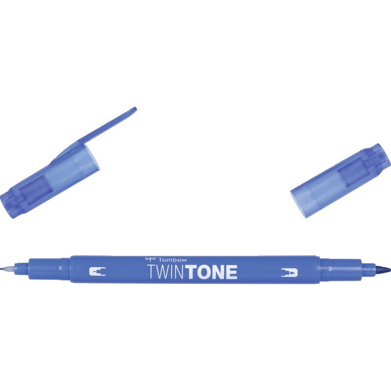 Afbeelding laden in galerijviewer, Tombow • twintone dual-tip brushpen blue