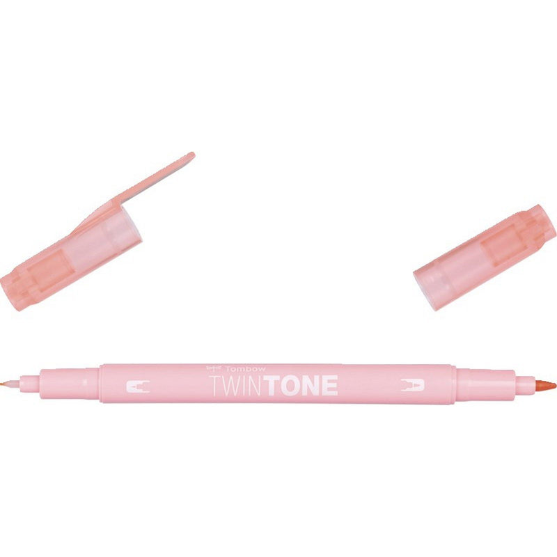 Afbeelding laden in galerijviewer, Tombow • twintone dual-tip brushpen peach pink
