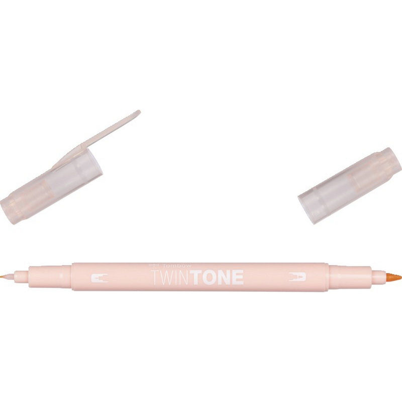 Afbeelding laden in galerijviewer, Tombow • twintone dual-tip brushpen coral pink