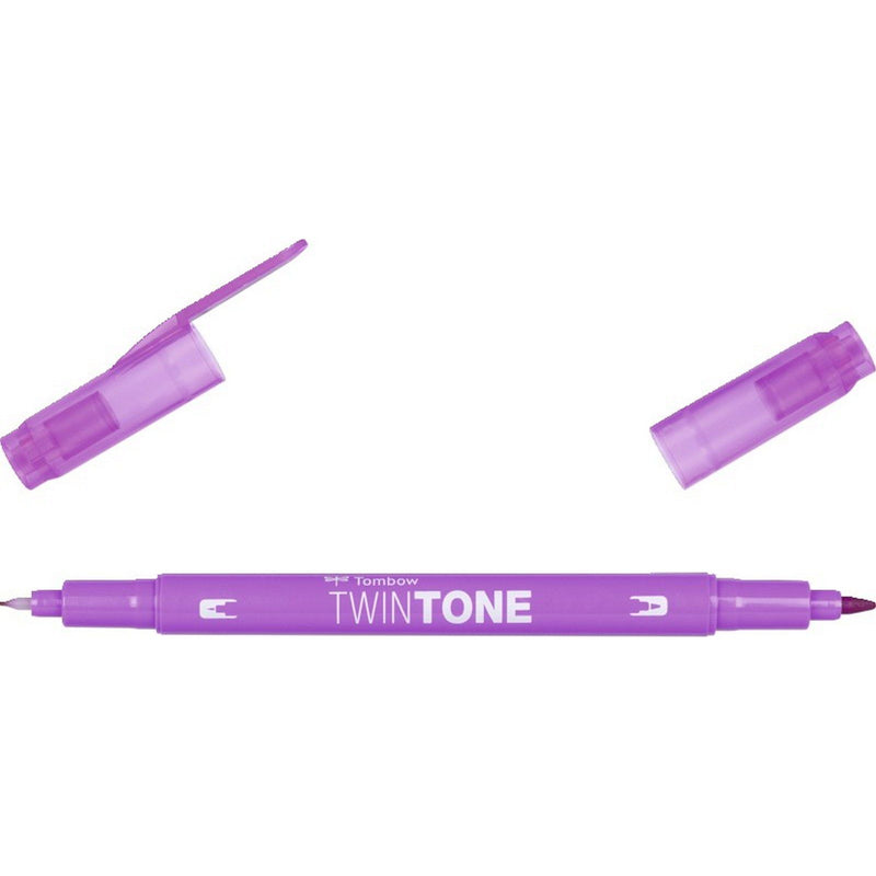Afbeelding laden in galerijviewer, Tombow • twintone dual-tip brushpen raspberry