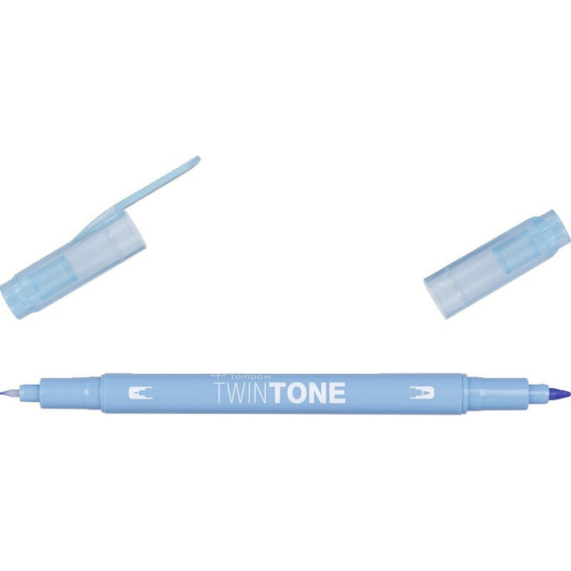 Afbeelding laden in galerijviewer, Tombow • twintone dual-tip brushpen saxe blue