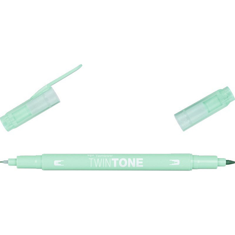 Afbeelding laden in galerijviewer, Tombow • twintone dual-tip brushpen mint green
