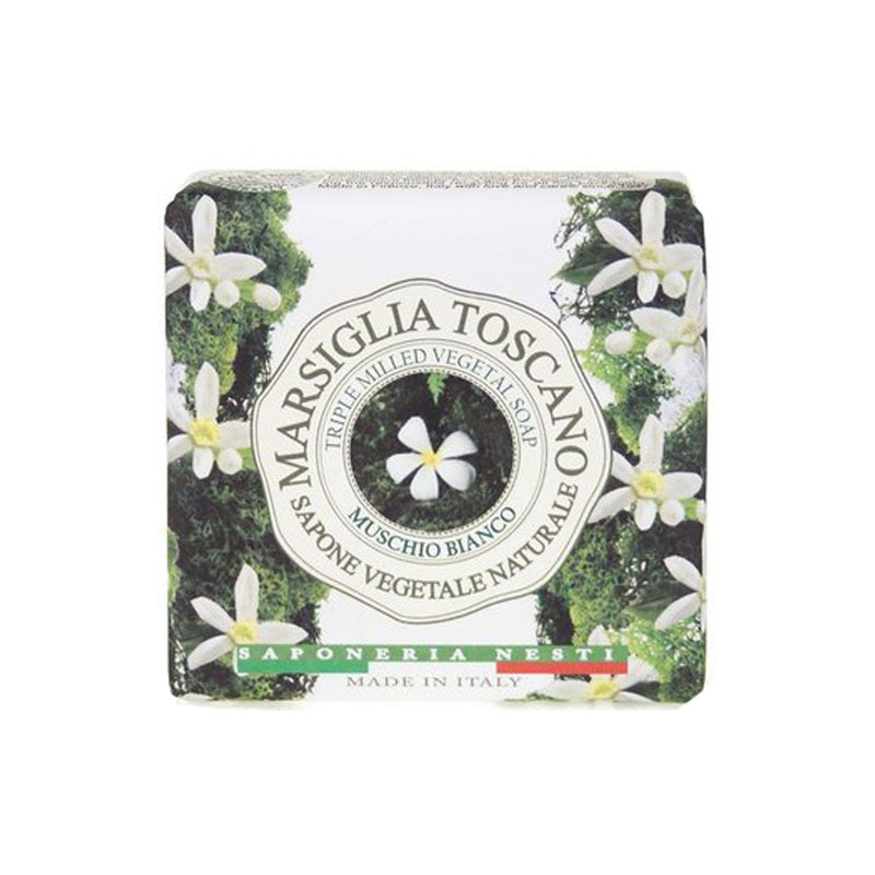 Afbeelding laden in galerijviewer, Nesti dante marsiglia toscano muschio bianco zeep 200gr.