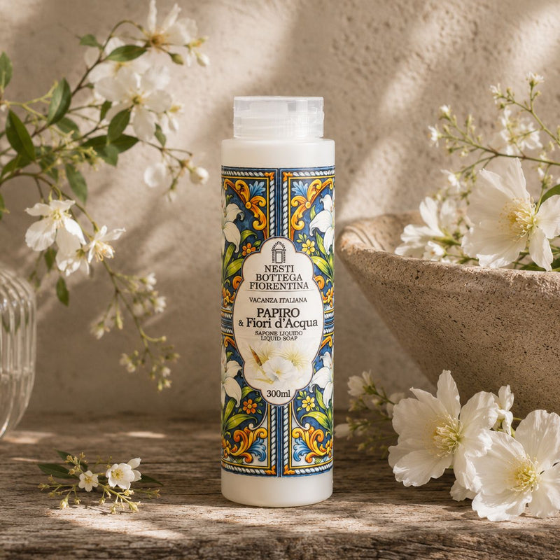 Afbeelding laden in galerijviewer, Nesti bottega fiorentina nesti bottega fiorentini papiro fiori d' acqua douchegel 300ml
