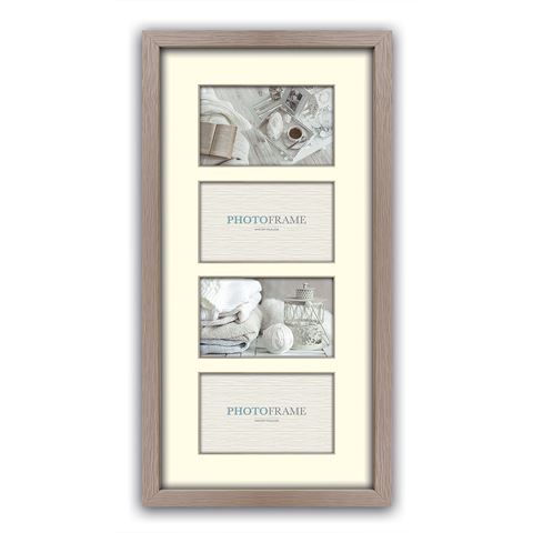 Afbeelding laden in galerijviewer, Zep Fotolijst V34102 Regent 2 Taupe 4x 10x15 cm (26x53)