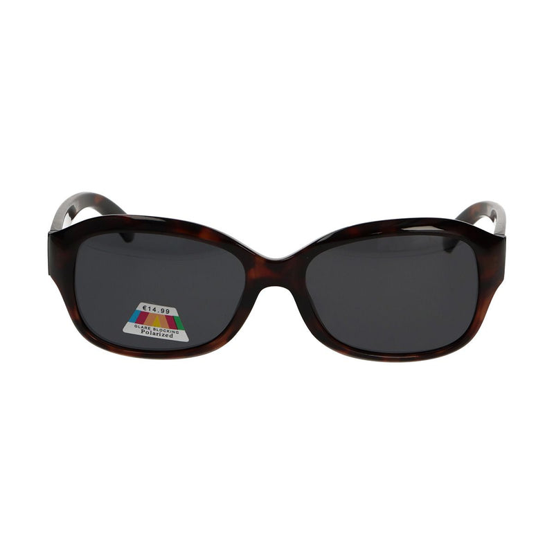 Afbeelding laden in galerijviewer, Spectrum polarized zonnebril ovaal tortoise grijs dames