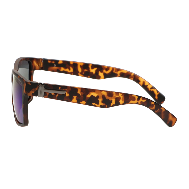 Afbeelding laden in galerijviewer, Spectrum polarized zonnebril vierkant tortoise blauw unisex
