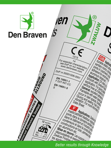 Afbeelding laden in galerijviewer, Den braven zwaluw hybrifix 290ml wit - 10620500 - 10620500