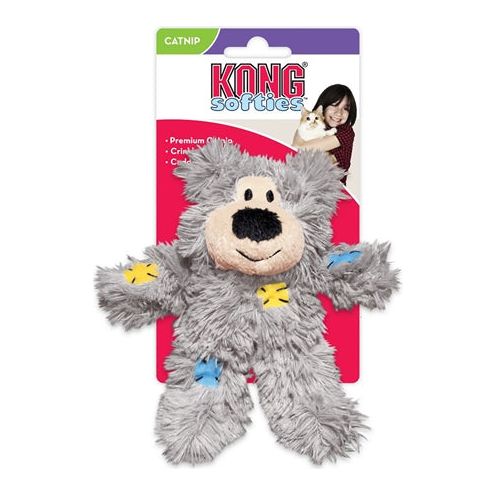 Afbeelding laden in galerijviewer, Kong Cat softies patchwork bear assorti