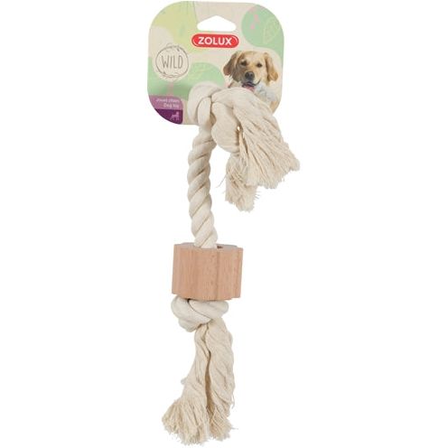 Afbeelding laden in galerijviewer, Zolux Wild flostouw met hout 2 knoop