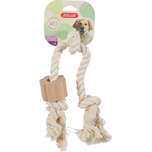 Afbeelding laden in galerijviewer, Zolux Wild flostouw met hout 3 knoop