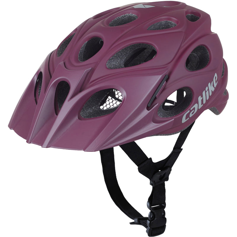 Afbeelding laden in galerijviewer, Catlike mtb helm leaf maat m 55-57cm burgundy