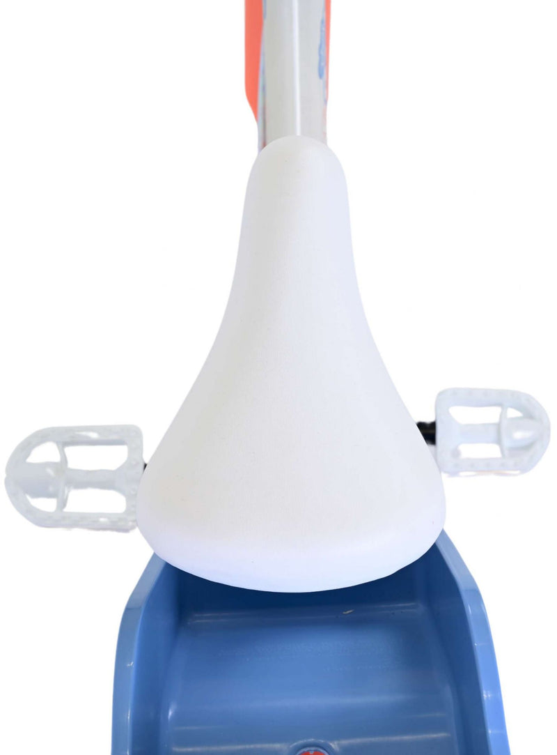 Afbeelding laden in galerijviewer, Stitch Stitch Kinderfiets Meisjes 16 inch Creme Koraal Blauw Twee handremmen