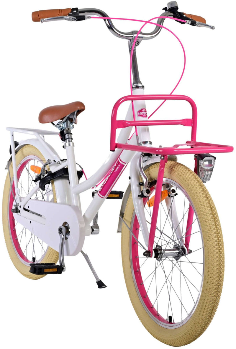 Afbeelding laden in galerijviewer, Volare Volare Kinderfiets Meisjes 20 inch Wit Twee handremmen