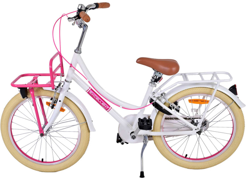 Afbeelding laden in galerijviewer, Volare Volare Kinderfiets Meisjes 20 inch Wit Twee handremmen