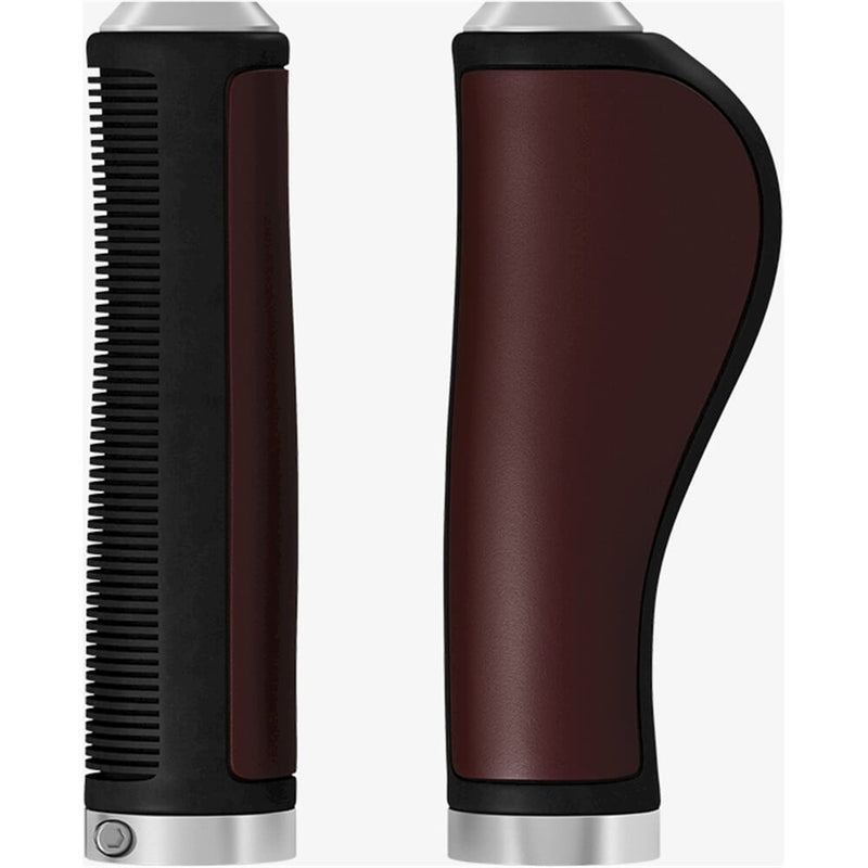 Afbeelding laden in galerijviewer, Brooks Handvatten Ergonomic Leather grip 130mm a.brown