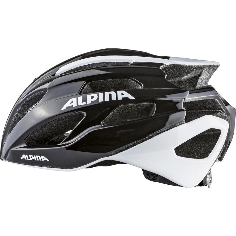 Afbeelding laden in galerijviewer, Olympic sportswear alpina sports racehelm fedaia 53-58 zwart wit