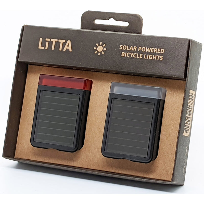 Afbeelding laden in galerijviewer, Litta Verlichtingsset LED op zonne-energie Stormy Grey