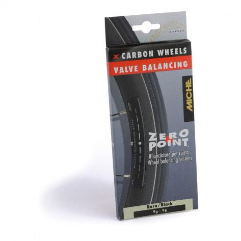 Afbeelding laden in galerijviewer, Miche wieluitbalanceer sticker zero point zwart 6gr.-6gr.