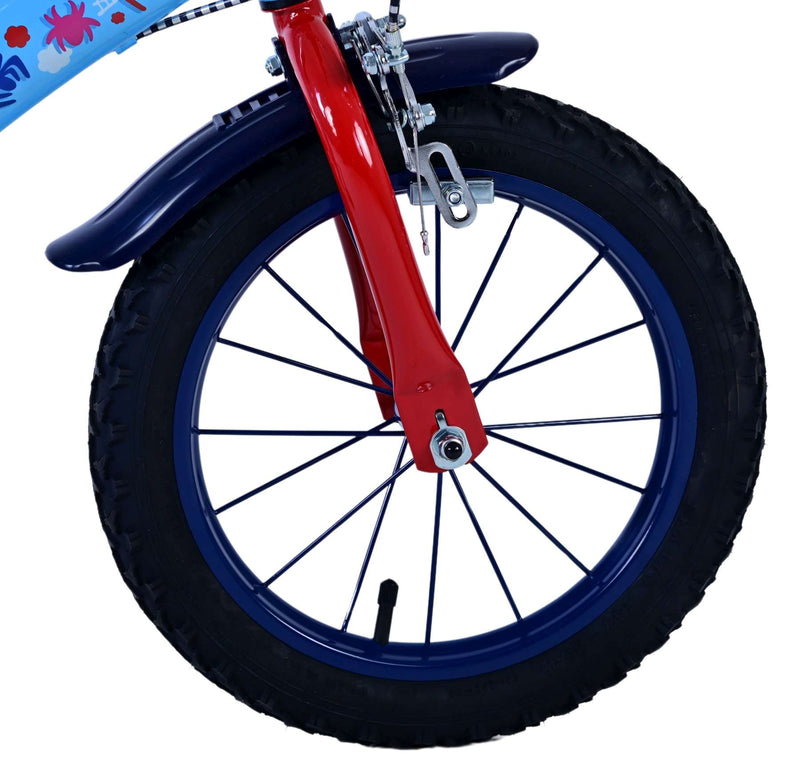 Afbeelding laden in galerijviewer, Spidey and his amazing friends Spidey Kinderfiets Jongens 14 inch Blauw Twee handremmen