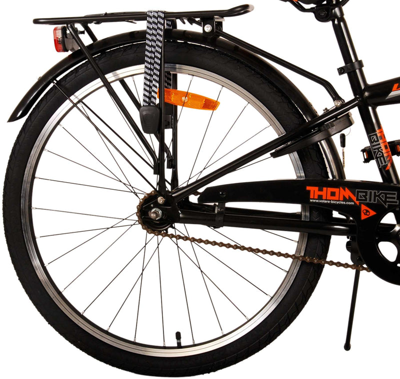 Afbeelding laden in galerijviewer, Volare Thombike Kinderfiets Jongens 24 inch Zwart Oranje