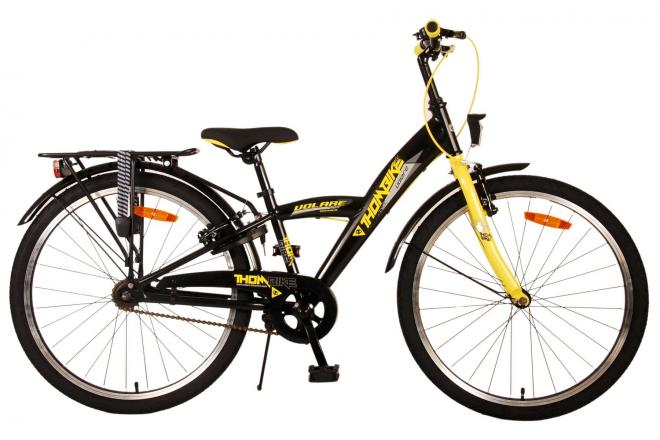 Afbeelding laden in galerijviewer, Volare Thombike Kinderfiets Jongens 24 inch Zwart Geel Twee handremmen