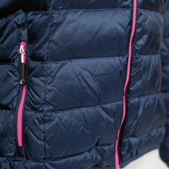 Afbeelding laden in galerijviewer, Alvivo Outdoorjack Helsinki dames nylon dons navy maat XS