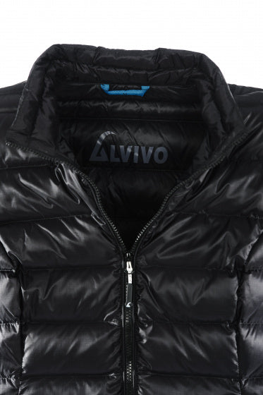 Afbeelding laden in galerijviewer, Alvivo Outdoorjack Helsinki dames nylon dons zwart maat 3XL