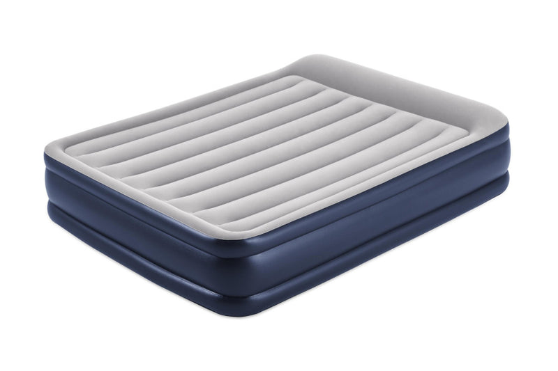 Afbeelding laden in galerijviewer, Bestway Luchtbed tritech 46 cm queen 203 cm blauw grijs