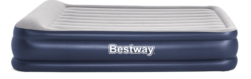 Afbeelding laden in galerijviewer, Bestway Luchtbed tritech 46 cm queen 203 cm blauw grijs